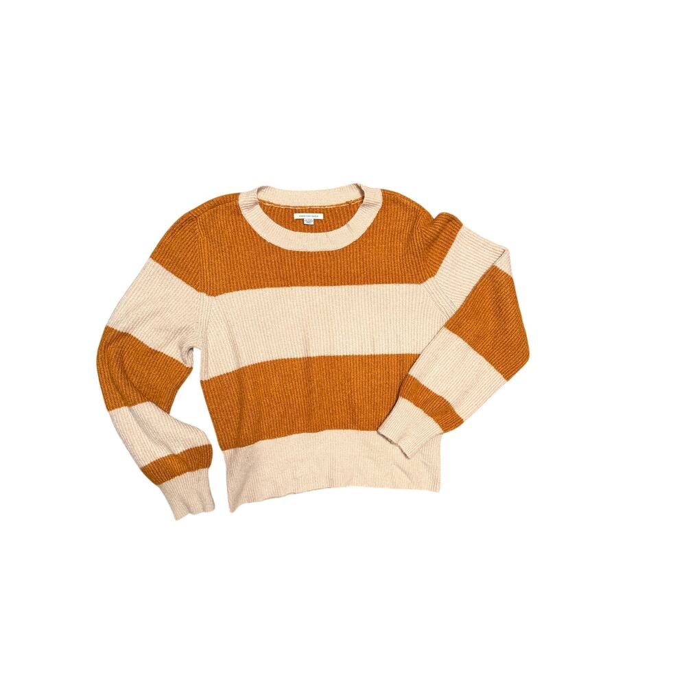 American Eagle Striped Crewneck Sweater – Size XL